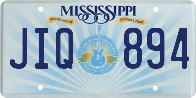 MS license plate JIQ894