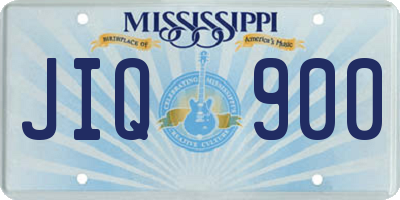 MS license plate JIQ900