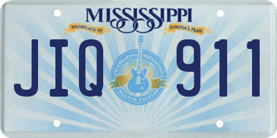 MS license plate JIQ911
