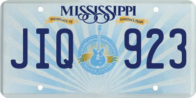 MS license plate JIQ923