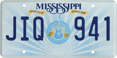 MS license plate JIQ941