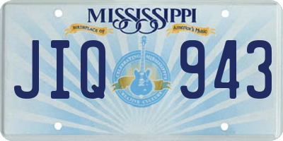 MS license plate JIQ943