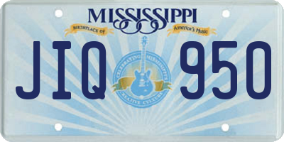 MS license plate JIQ950