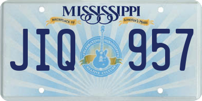 MS license plate JIQ957