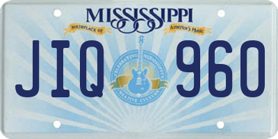 MS license plate JIQ960