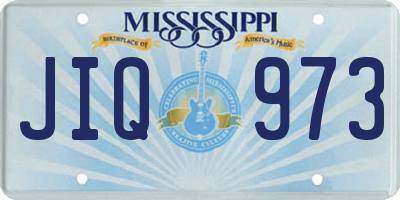 MS license plate JIQ973