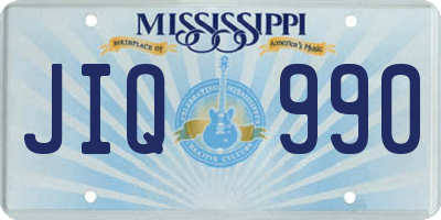 MS license plate JIQ990