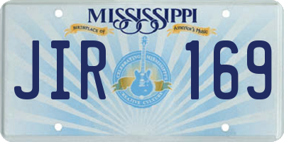 MS license plate JIR169