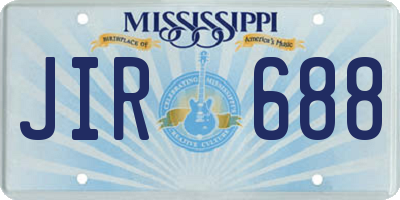 MS license plate JIR688