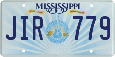MS license plate JIR779