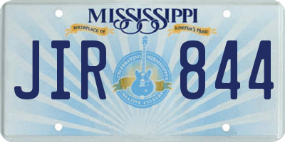 MS license plate JIR844