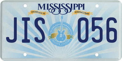 MS license plate JIS056