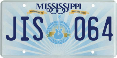 MS license plate JIS064