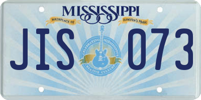MS license plate JIS073