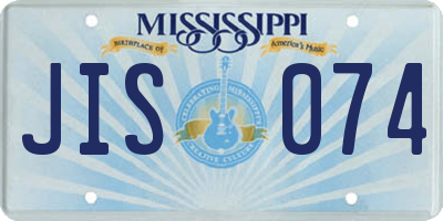 MS license plate JIS074