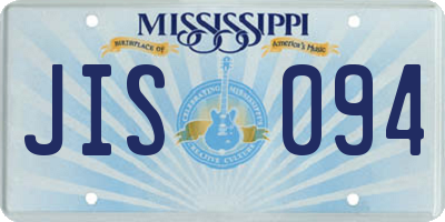 MS license plate JIS094