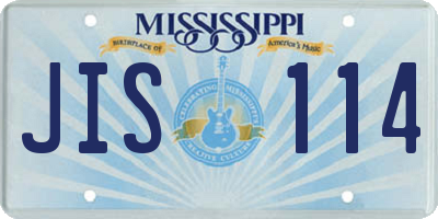 MS license plate JIS114