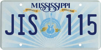 MS license plate JIS115