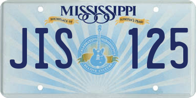 MS license plate JIS125