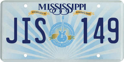 MS license plate JIS149
