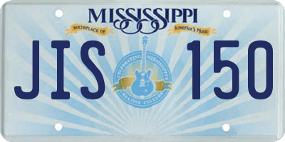 MS license plate JIS150