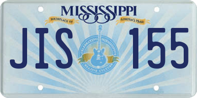 MS license plate JIS155