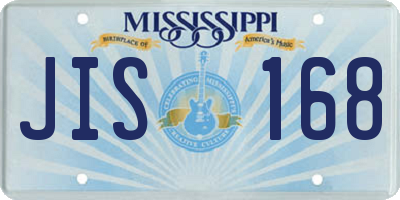 MS license plate JIS168