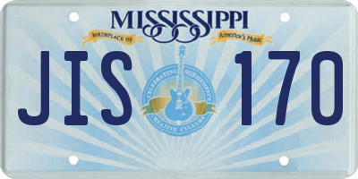 MS license plate JIS170