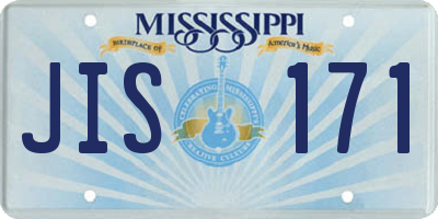 MS license plate JIS171