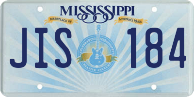 MS license plate JIS184