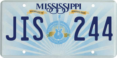 MS license plate JIS244