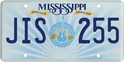 MS license plate JIS255