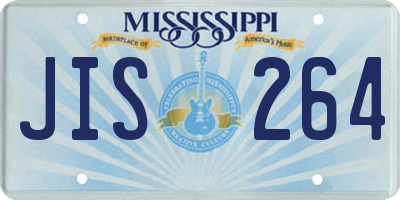 MS license plate JIS264