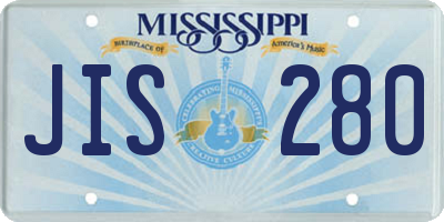 MS license plate JIS280