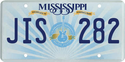 MS license plate JIS282