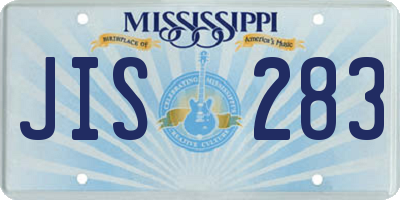 MS license plate JIS283