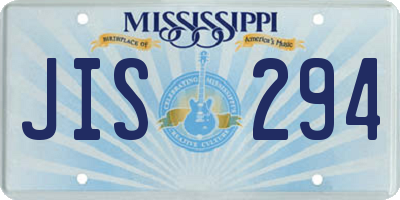 MS license plate JIS294