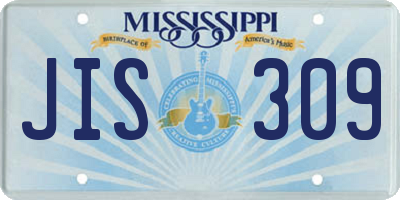 MS license plate JIS309