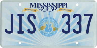 MS license plate JIS337