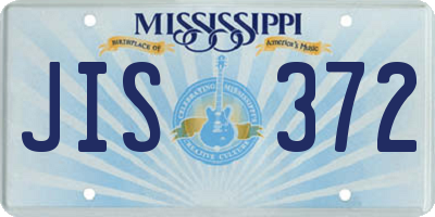 MS license plate JIS372