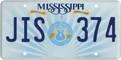 MS license plate JIS374