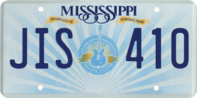 MS license plate JIS410