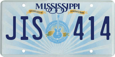 MS license plate JIS414