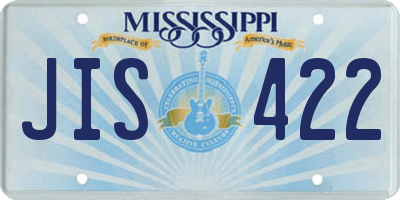MS license plate JIS422