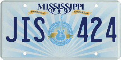 MS license plate JIS424