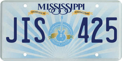 MS license plate JIS425