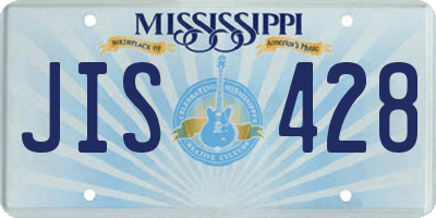 MS license plate JIS428