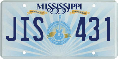MS license plate JIS431