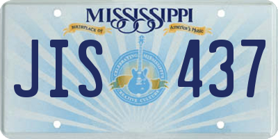 MS license plate JIS437