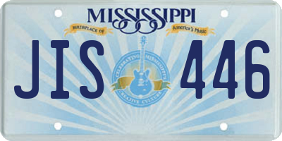 MS license plate JIS446